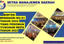 Bimtek Permendagri No 81 tahun 2022 Tentang Pedoman Penyusunan RKPD Tahun 2023