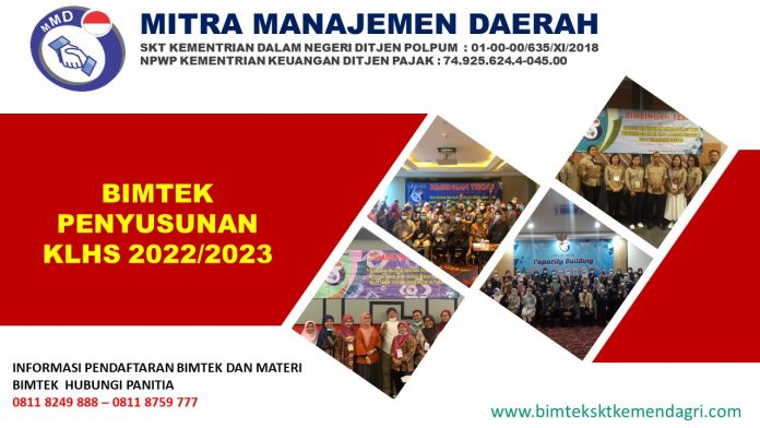 JADWAL BIMTEK PENYUSUNAN KLHS 2022/2023