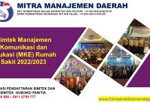 Info Bimtek Manajemen Komunikasi dan Edukasi (MKE) Rumah Sakit 2022/2023