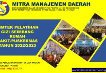 INFO BIMTEK PELATIHAN GIZI SEIMBANG RUMAH SAKIT/PUSKESMAS TAHUN 2022/2023