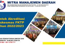 Info Bimtek Akreditasi Puskesmas FKTP Tahun 2022/2023