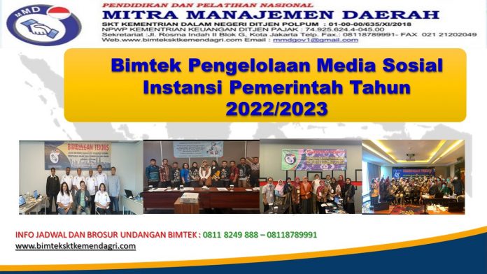 Info Bimtek Pengelolaan Media Sosial Instansi Pemerintah Tahun 2022/2023