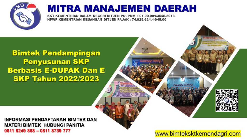 Bimtek Pendampingan Penyusunan SKP Berbasis E-DUPAK Dan E SKP Tahun 2022/2023