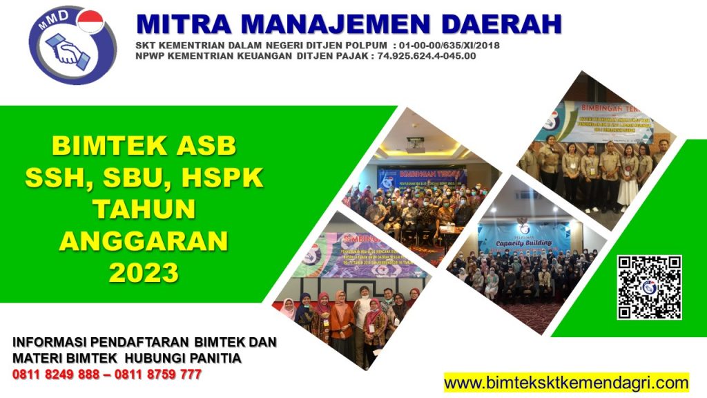 BIMTEK ASB SSH, SBU, HSPK TAHUN ANGGARAN 2023