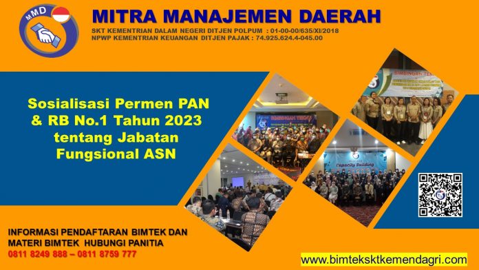 Info Sosialisasi Permen PAN & RB No.1 Tahun 2023 tentang Jabatan Fungsional ASN