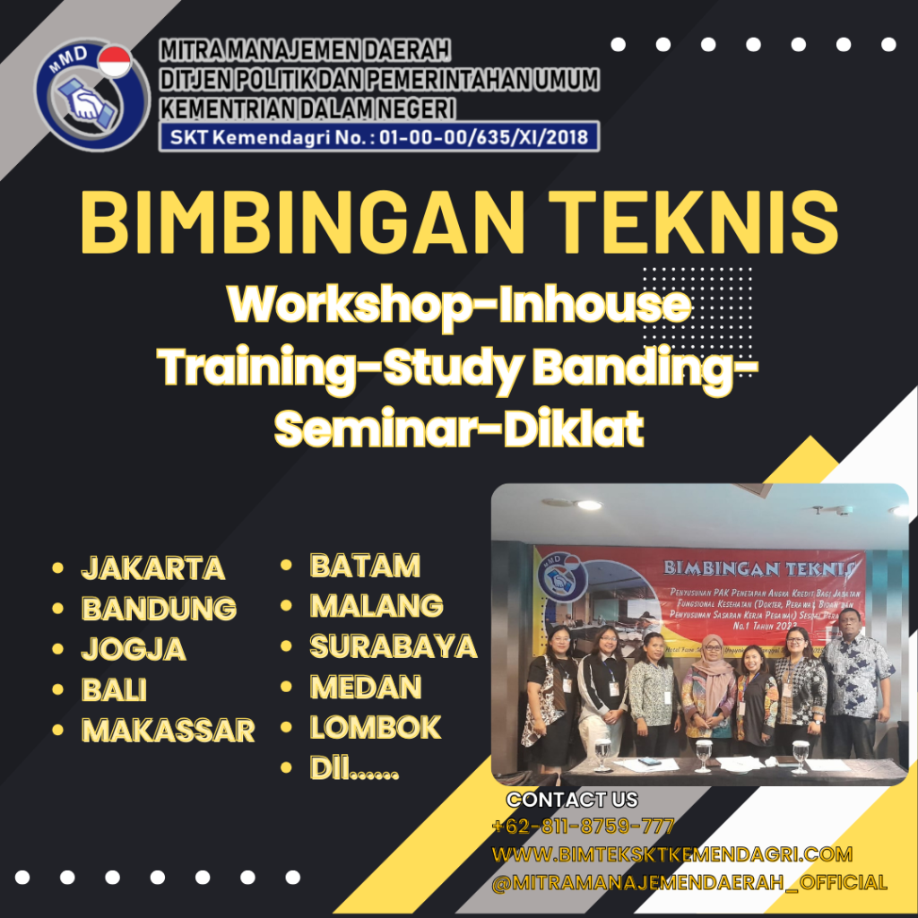 Info Bimtek Persiapan Pembekalan Uji Kompetensi Bagi Pejabat Fungsional Yang Akan Naik Jenjang Jabatan Fungsional Tahun 2024- 2025