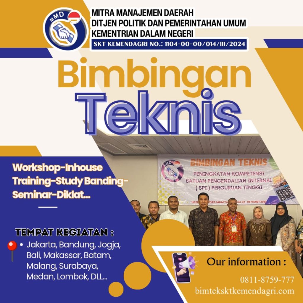 Bimtek Penerapan Sistem Tata Kelola Dan Pengelolaan Keuangan BLUD Pada Puskesmas Berdasarkan Permendagri NO. 79 Tahun 2018 Tentang Badan Layanan Umum Daerah 2025/2026