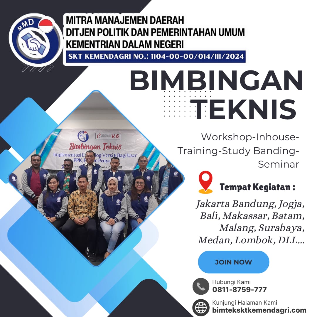 Bimtek Pengelolaan Anggaran Belanja Operasional Bagian Rumah Tangga 2025/2026